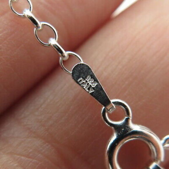 HAN 925 Sterling Silver Italy Rolo Chain Necklace 24" - Picture 6 of 7